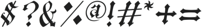 Crosshead Italic otf (400) Font OTHER CHARS
