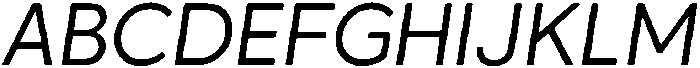 Crossten Soft Light italic otf (300) Font UPPERCASE