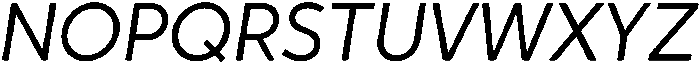 Crossten Soft Light italic otf (300) Font UPPERCASE
