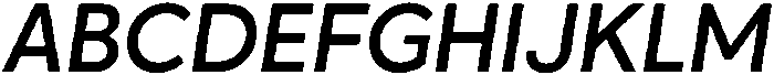 Crossten Soft Medium italic otf (500) Font UPPERCASE