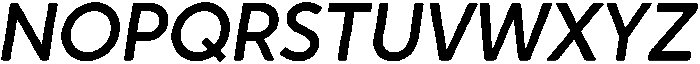 Crossten Soft Medium italic otf (500) Font UPPERCASE