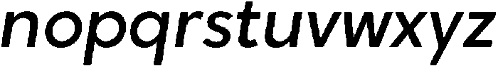 Crossten Soft Medium italic otf (500) Font LOWERCASE