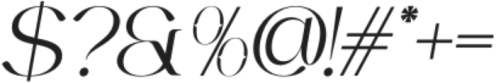 Crowk Italic otf (400) Font OTHER CHARS