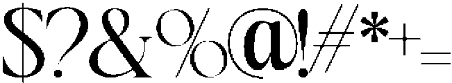Crown Avenue otf (400) Font OTHER CHARS