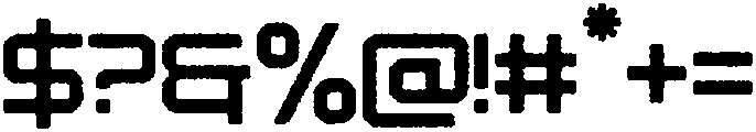 Croxed Eroded otf (400) Font OTHER CHARS