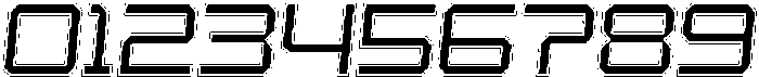 Croxed Inline Italic otf (400) Font OTHER CHARS