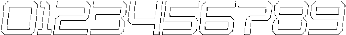 Croxed Outline Italic otf (400) Font OTHER CHARS