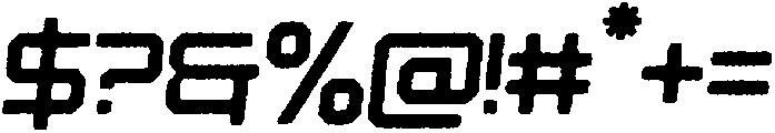Croxed Rounded Eroded Italic otf (400) Font OTHER CHARS