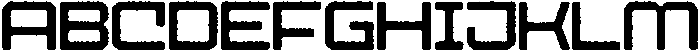Croxed Rounded Eroded otf (400) Font UPPERCASE