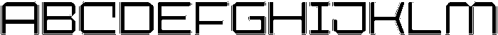 Croxed Rounded Inline otf (400) Font UPPERCASE
