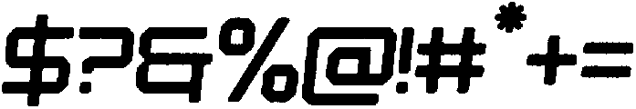Croxed Rounded Noise Italic otf (400) Font OTHER CHARS