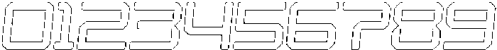 Croxed Rounded Outline Italic otf (400) Font OTHER CHARS