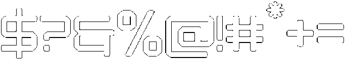 Croxed Rounded Outline otf (400) Font OTHER CHARS