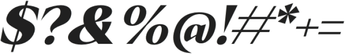 Crucial Black Italic otf (900) Font OTHER CHARS