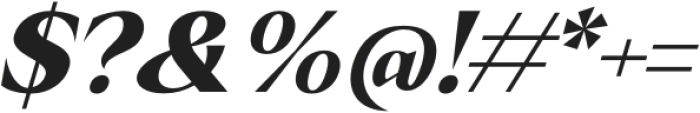 Crucial ExtraBold Italic otf (700) Font OTHER CHARS