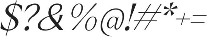 Crucial ExtraLight Italic otf (200) Font OTHER CHARS