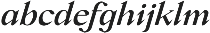 Crucial Medium Italic otf (500) Font LOWERCASE