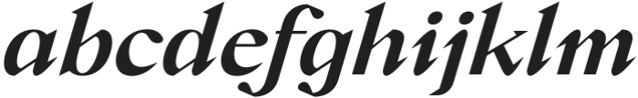 Crucial SemiBold Italic otf (600) Font LOWERCASE