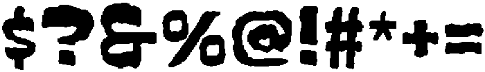 Crucible 667 Regular otf (400) Font OTHER CHARS