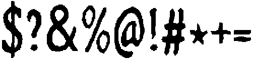 Crudy Regular otf (400) Font OTHER CHARS