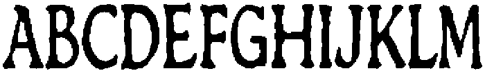Crudy Regular otf (400) Font UPPERCASE