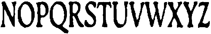 Crudy Regular otf (400) Font UPPERCASE