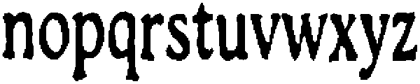 Crudy Regular otf (400) Font LOWERCASE