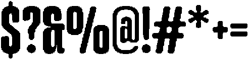 Cruncho Regular otf (400) Font OTHER CHARS