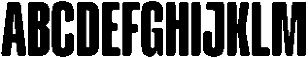Cruncho Regular otf (400) Font UPPERCASE
