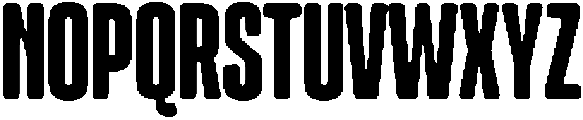Cruncho Regular otf (400) Font UPPERCASE
