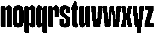 Cruncho Regular otf (400) Font LOWERCASE