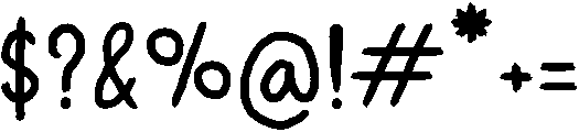 Crunchy Regular otf (400) Font OTHER CHARS