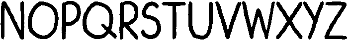 Crunchy Regular otf (400) Font UPPERCASE