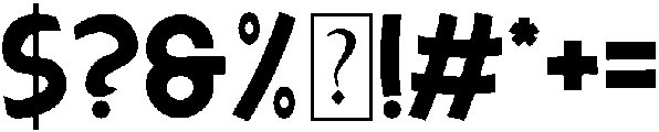 Crunchy otf (400) Font OTHER CHARS