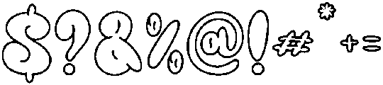 Crustte Bubbly otf (400) Font OTHER CHARS