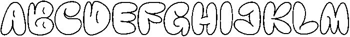 Crustte Bubbly otf (400) Font UPPERCASE