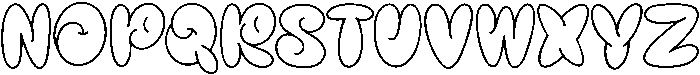 Crustte Bubbly otf (400) Font UPPERCASE