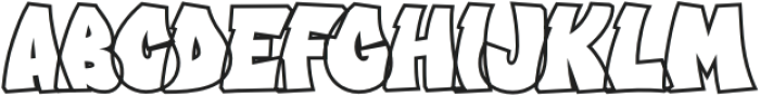 Crysh Graffiti Line otf (400) Font UPPERCASE