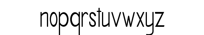 Crenshaw-CondensedRegular Font LOWERCASE