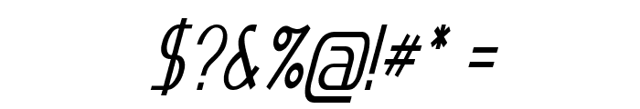 Crevil-CondensedItalic Font OTHER CHARS