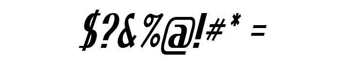 CrevilBlack-CondensedItalic Font OTHER CHARS