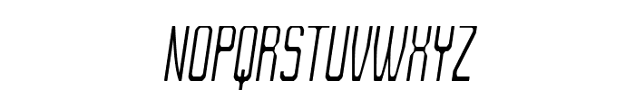 Crevio-CondensedItalic Font UPPERCASE