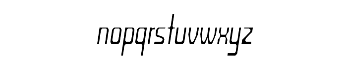 Crevio-CondensedItalic Font LOWERCASE