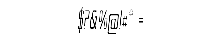 Crevio-ExtracondensedItalic Font OTHER CHARS