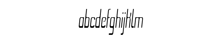 Crevio-ExtracondensedItalic Font LOWERCASE