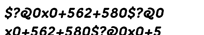 Croog Bold Italic Font OTHER CHARS