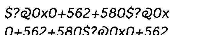 Croog Italic Font OTHER CHARS