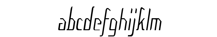 Crook-CondensedItalic Font LOWERCASE
