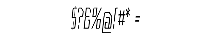 Crook-ExtracondensedItalic Font OTHER CHARS