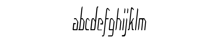 Crook-ExtracondensedItalic Font LOWERCASE